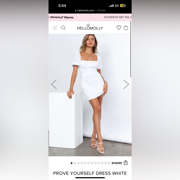Hello Molly Dresses & Skirts - Hello Molly Prove Yourself White NWT